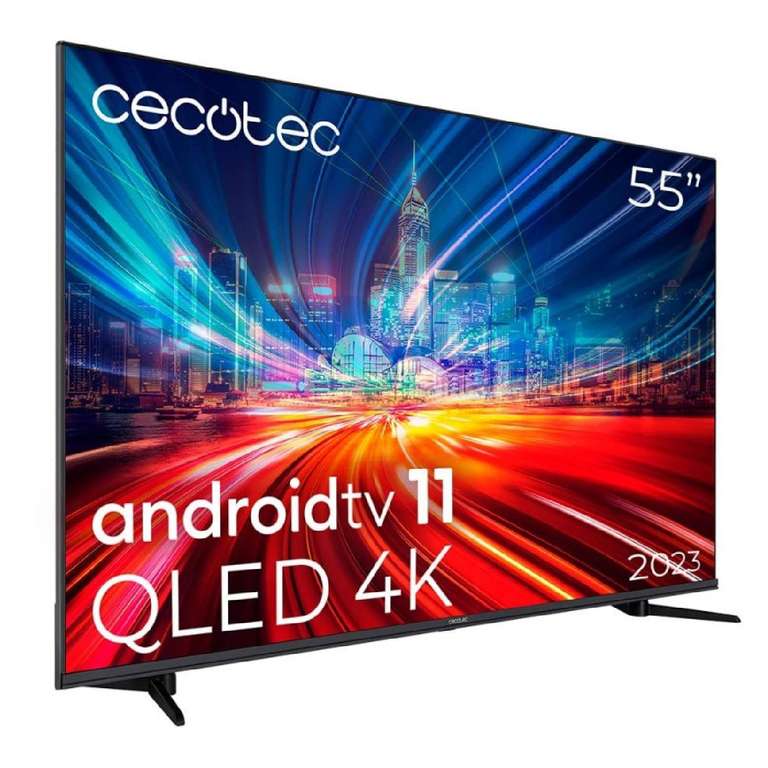 Smart TV QLED de 55'' TV V1+ Series VQU11055+S, Resolución 4K UHD.