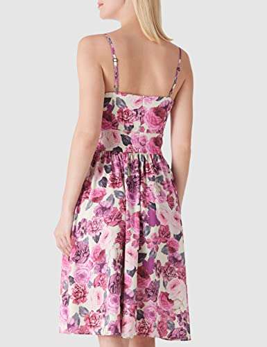Amazon Brand - Find.Vestido Lencero Entallado y de Vuelo para Mujer con Estampado de Rosas Vintage. Tallas: S-M-XL