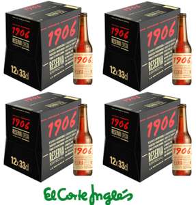 1906 Cerveza rubia Reserva Especial 4 packs 12 botellas 33 cl. = 48 tercios [0,75€/tercio] / Oferta del 15/09/2023 al 17/09/2023