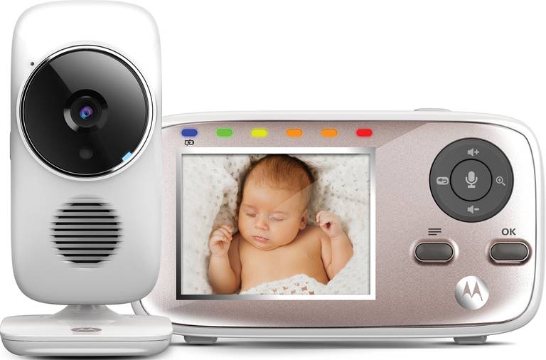 Motorola Nursery MBP667 Connect – Vigilabebés Vídeo Wi-Fi con Pantalla LCD a Color de 2.8»», Alertas para Movimiento, Sonido y Temperatura