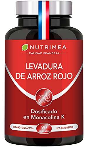 Levadura Roja de Arroz Coenzima Q10 Baja Tu Colesterol, Tratamiento 3 Meses 600 mg 90 Capsulas Vegano
