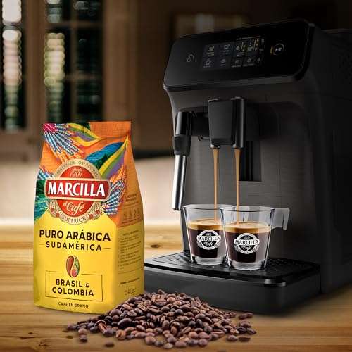 2 x Marcilla Café Grano Puro Arábica Sudamérica Brasil & Colombia 400g. [Total 800g. Unidad 5'39€]