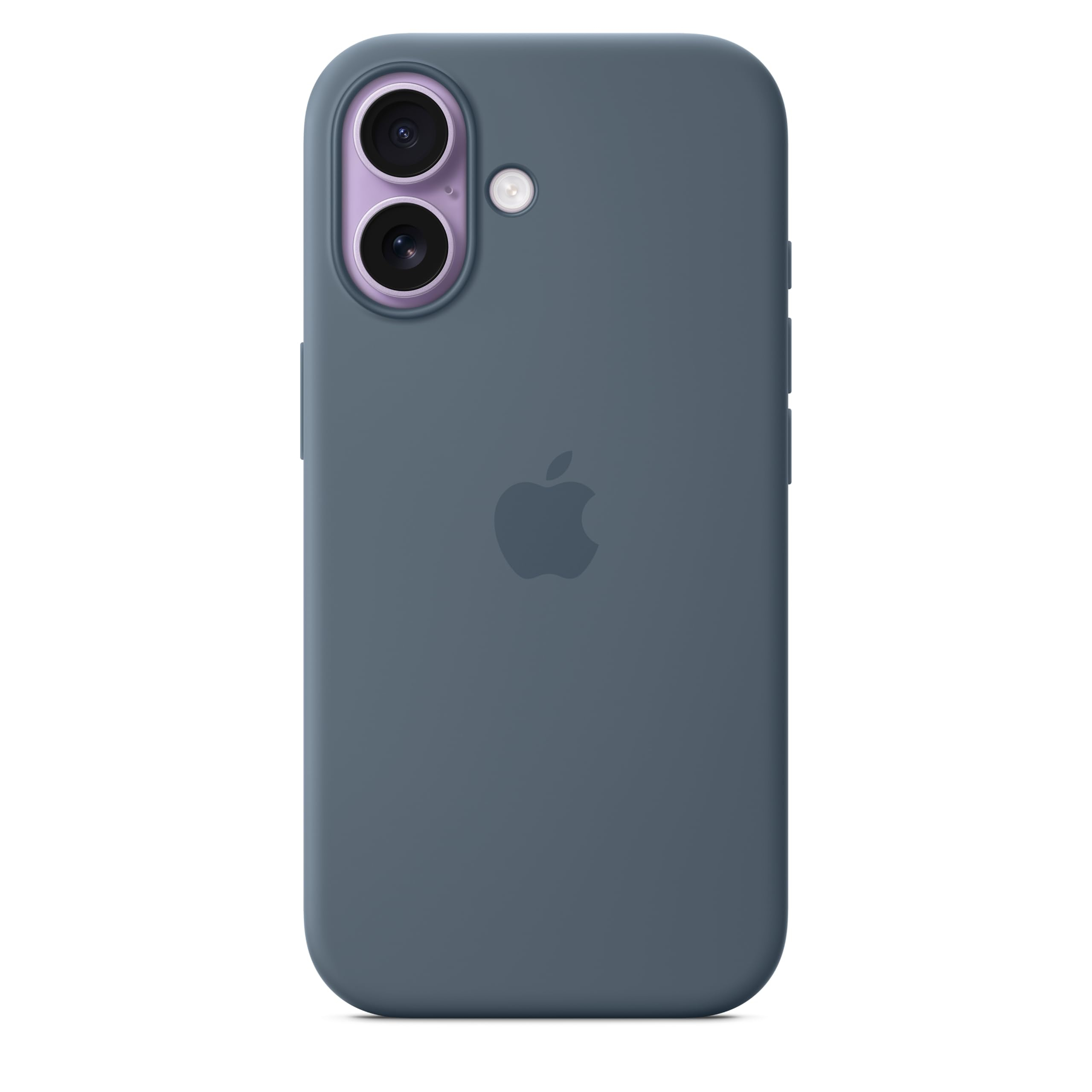 Funda Silicona Apple con MagSafe para iPhone 17 (Azul Náutico / Amarillo Neo) - OFICIAL