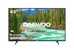 Daewoo D43DM54UANS - Android TV 43 Pulgadas 4K HDR, Dolby Vision & Dolby Atmos, Chromecast