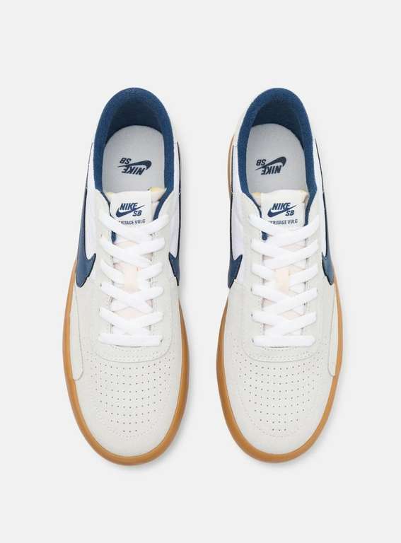Nike SB Heritage blancas con azul marino