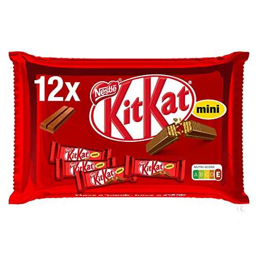 Nestlé KitKat Mini Chocolate con Leche - Barritas de chocolate con leche, 24x(12x16,7g) - Total: 24 bolsas x 200g