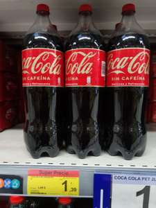 Coca-Cola 2 Litros Sin Cafeína en el Carrefour Atalayas de Murcia