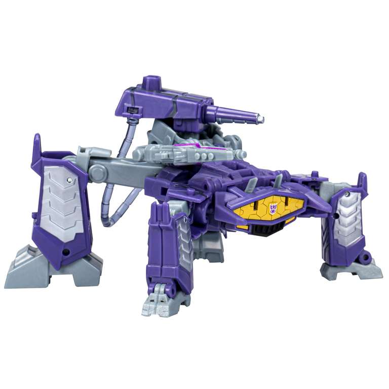 Transformers Juguetes EarthSpark - Figura de Shockwave Deluxe Class - Juguete Robot de 12,5 cm -