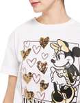 Camiseta Springfield Minnie Mouse Corazones Mujer (tallas de XS a L)