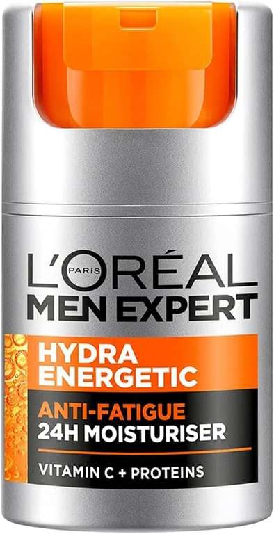 L'Oreal Men Expert Hidratante antifatiga Hydra Energetic, con proteínas y vitamina C, 50 ml