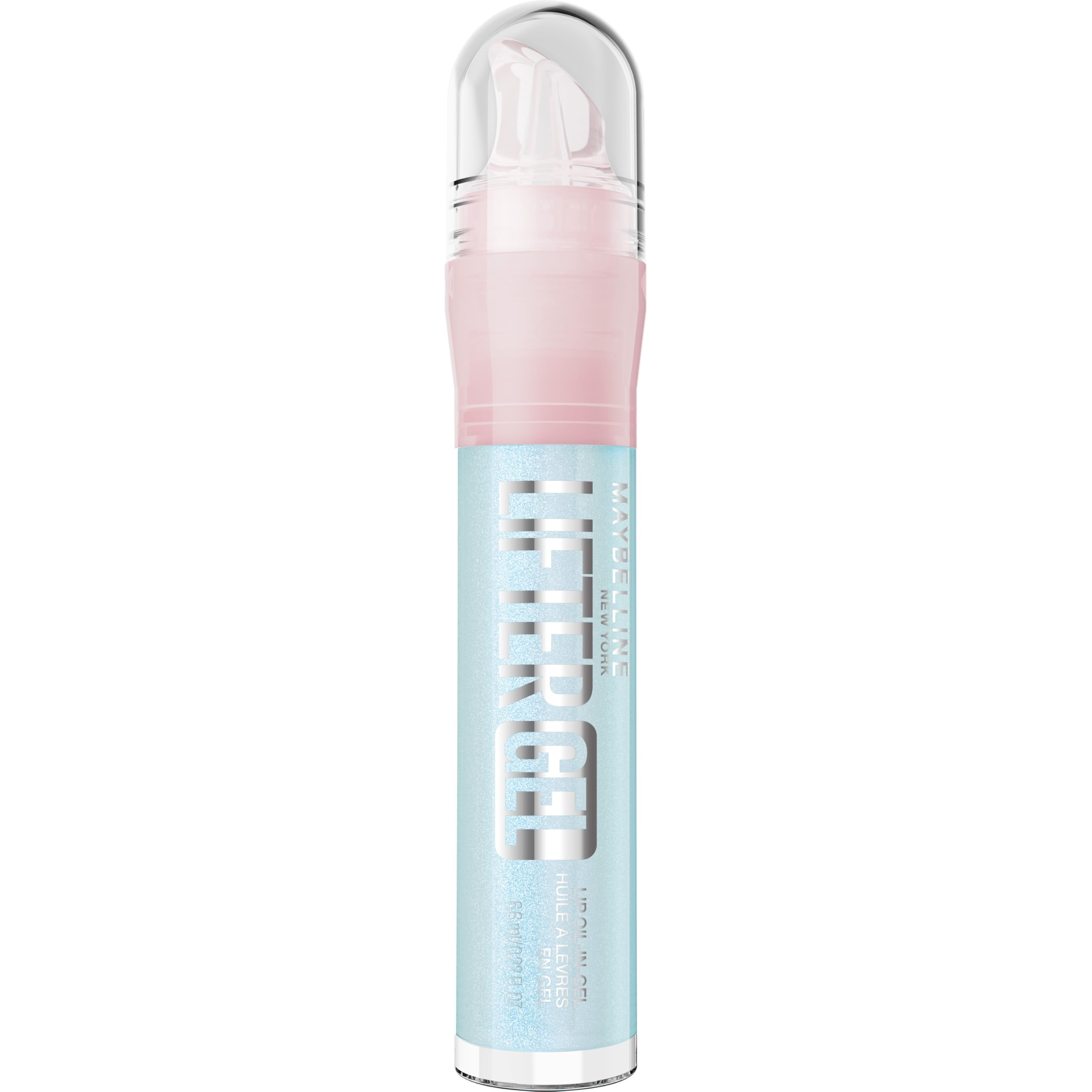 Maybelline New York Brillo de Labios Lifter Gel, Brillo Cristalino, Con Ácido Hialurónico, Perfumado, Tono: 002 Blue Boba, 6,6 ml