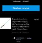 Star Wars Espada láser Luke Skywalker, Legacy, 40.º aniversario