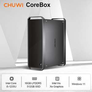 CHUWI CoreBox Mini PC 16GB LPDDR5 RAM 512GB SSD Intel 12.a generación i5-1235U