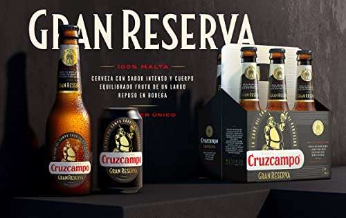 Cruzcampo Gran Reserva Cerveza Tostada Pack Lata, 24 x 33cl
