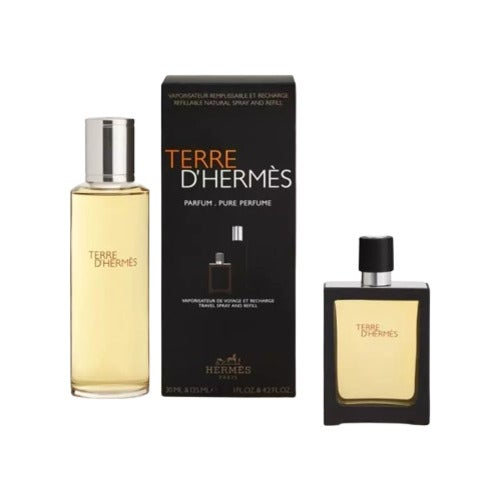 Set Hermès Terre D'Hermès Parfum 30ml + recarga de 125ml