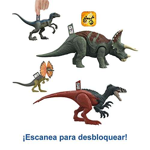 Jurassic World Pack dinosaurios iniciación 4 figuras de acción articuladas,  juguete +4 años (Mattel HJJ85) » Chollometro