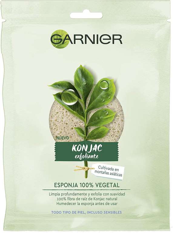 Garnier Bio esponja exfoliante de konjac (tiendas Primaprix)