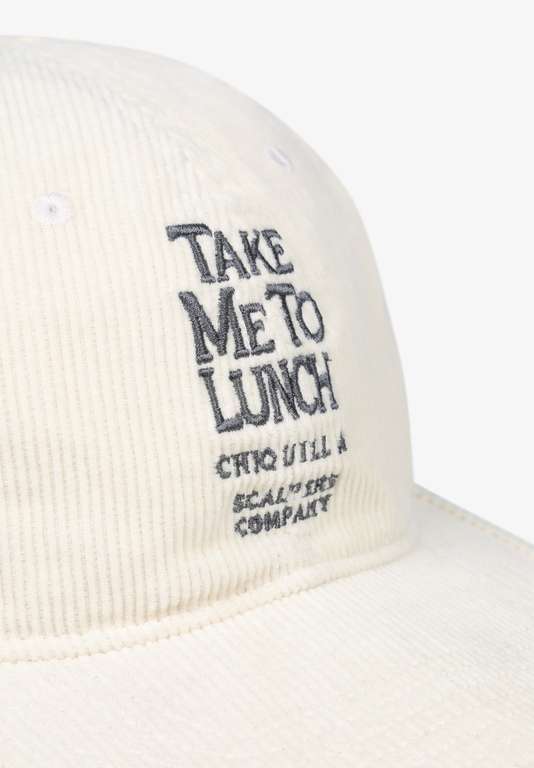 Gorra de pana Scalpers "take me to the lunch chiquilla" (envío a tienda o punto pack gratis)