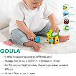 Goula- Juguete Animales Primeros descubrimientos-Juego de Habilidad para niños-A Partir de 6 Meses, Multicolor, 27x17x8