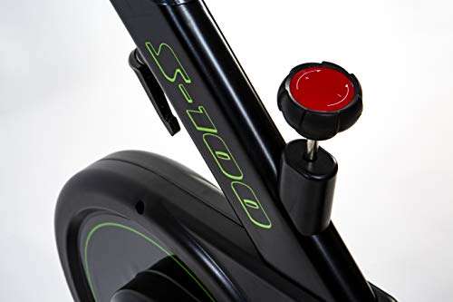 SALTER S-100. Bicicleta Ciclo Indoor Spinning. Volante de Inercia 18 kg Pantalla LCD