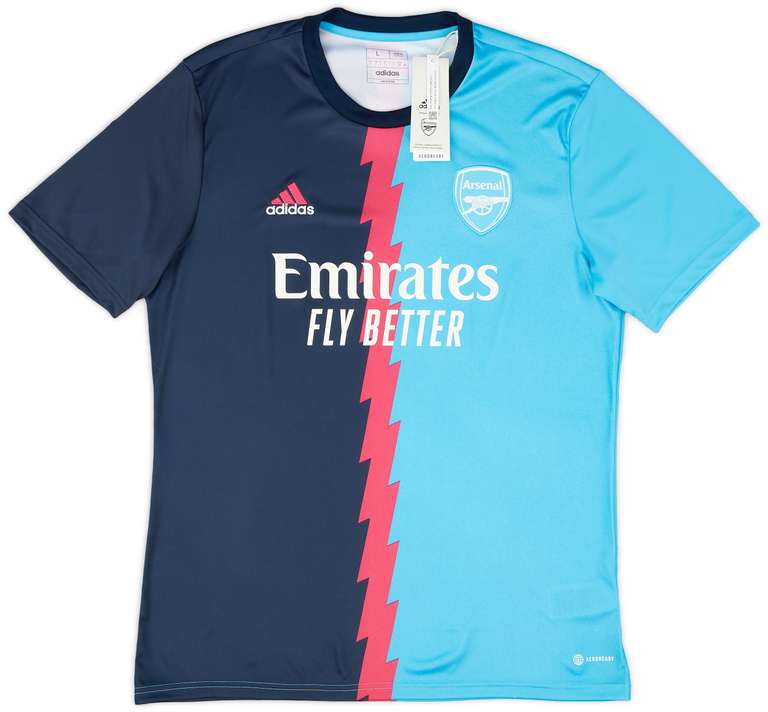 Camiseta prepartido del Arsenal 2022-23 adidas