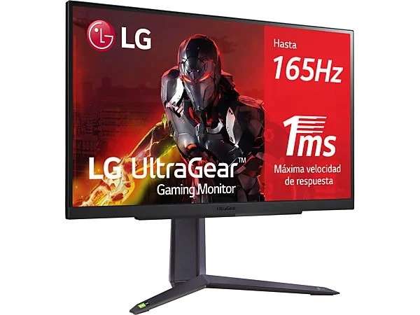 Monitor gaming - LG 27GR75Q, 27", QHD, 1 ms, 50 - 60 Hz, HDMI x2, DisplayPort 1.4, Negro