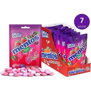 7 bolsas de Mentos Mix Frutos Rojos