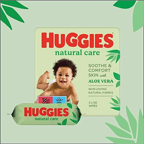 10 x Pack Huggies Natural Care (560 Toallitas)