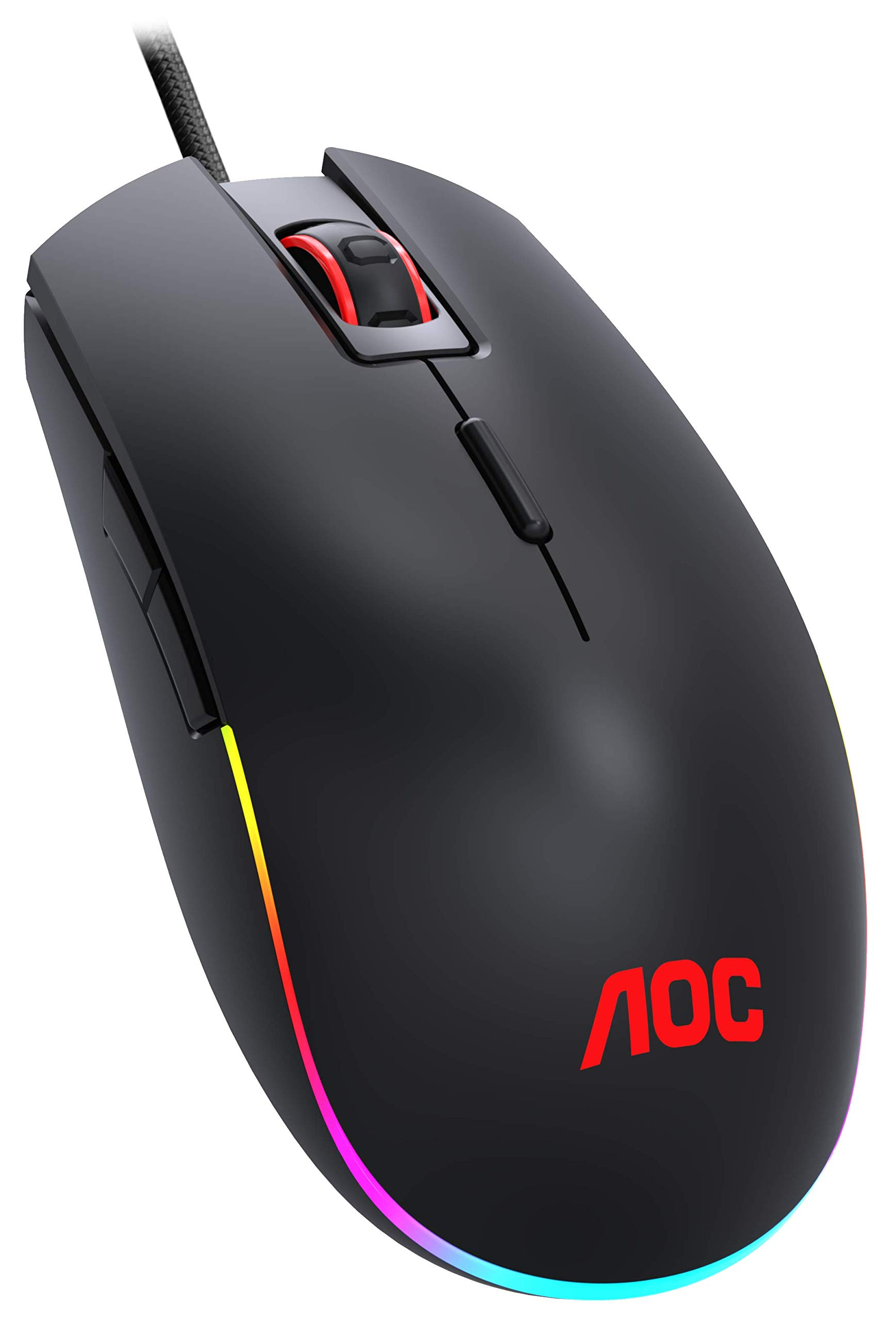 AOC GM500 - Ratón gaming - RGB 16,8 personalizable - 1ms tasa de respuesta - 5000PPP - 20G aceleración