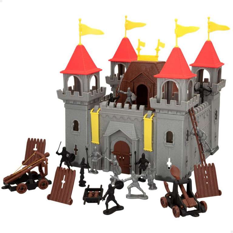 Castillo juguete c/accesorios Medieval Warriors