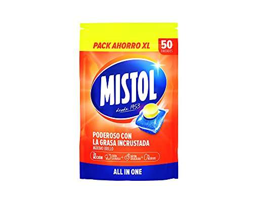 Mistol All In One - 50 Pastillas Para Lavavajllas (COMPRA RECURRENTE, )