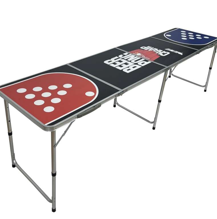 MUWO "Champ" mesa de beer pong Conjunto con 22 tazas diferentes modelos