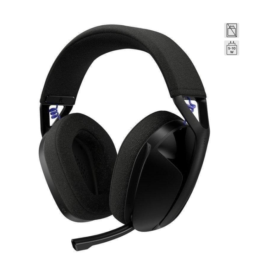 Auriculares Gaming Logitech G321 LIGHTSPEED Negros (Inalámbricos, Bluetooth, ultraligeros, micrófono integrado, PC/PS4/PS5/Switch, USB-C)