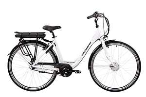 Bicicleta Eléctrica, F.lli Schiano E- Moon Nexus 7 28", Adultos Unisex, Blanco