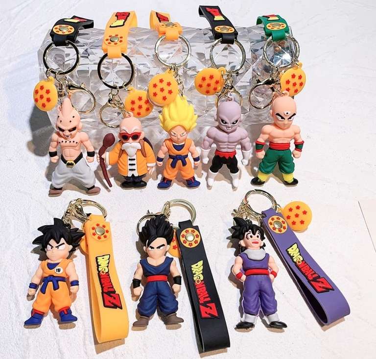 LLavero de Anime Dragon Ball para hombre y mujer, joyería de moda, Son Goku, Vegeta, Piccolo... (Envío choice gratuito a partir de 10€)