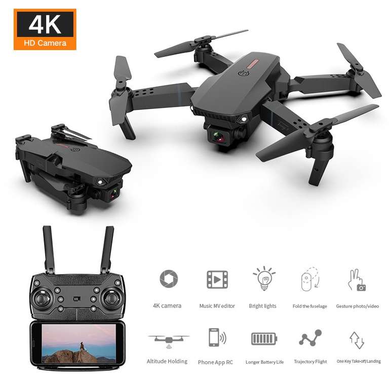 2023 nuevo WIFI FPV Drone Cámara 4K 1080P altura RC Quadcopter Drones plegable para regalo de niños juguetes Dron Mini Drone Cámara dual