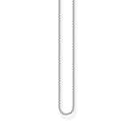 THOMAS SABO Cadena unisex de plata de ley 925, ennegrecida