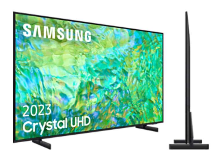 TV LED 43" - Samsung TU43CU8000KXXC, Diseño AirSlim, Crystal UHD 4K, Samsung Gaming Hub, Smart TV powered by Tizen, Negro - Amazon iguala