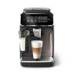 Philips Serie 3300 Cafetera Superautomática - Sistema de leche LatteGo, color negro cromo