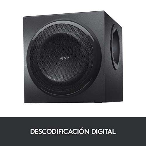 Sistema altavoces Surround 5.1 Logitech Z906 - 500W RMS (5x 67 W + 165 W), 1000 W de pico, THX, Certificado Dolby & DTS