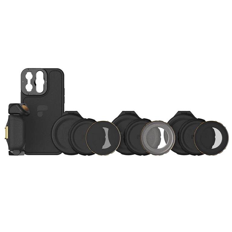 PolarPro – LiteChaser – iPhone 13 – Pro – Kit de directores – Funda – Filtros – Agarre – Botón Disparador Bluetooth