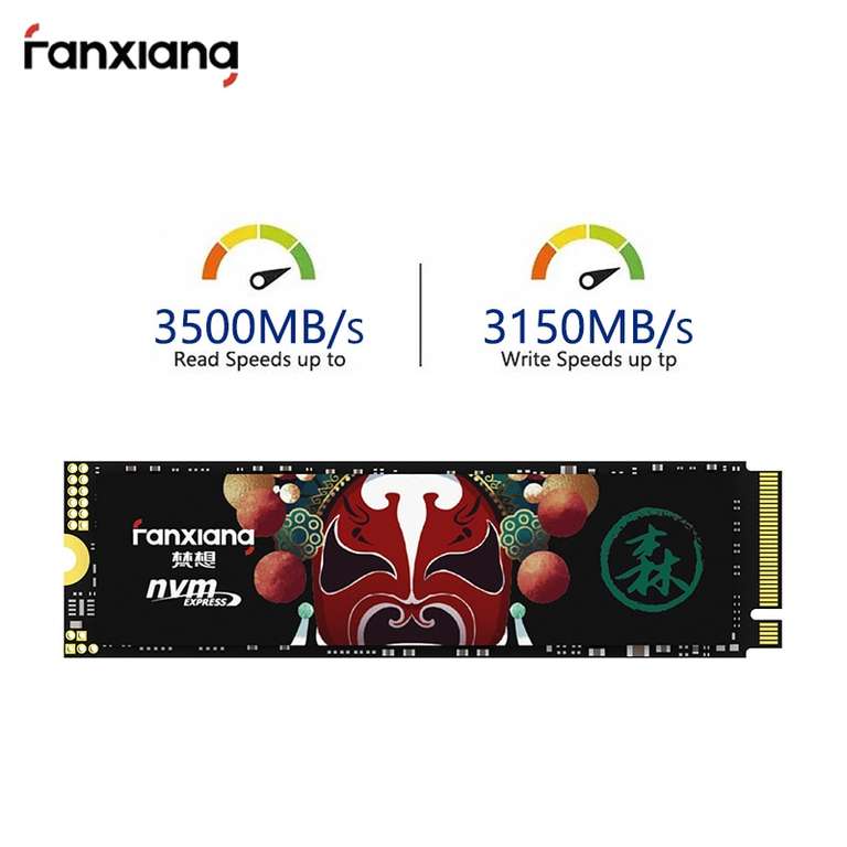 Fanxiang S500 Pro 2TB, NVMe 1.4, PCIe 3.0 x4, 3500MB/s lectura, 3150MB/s escritura