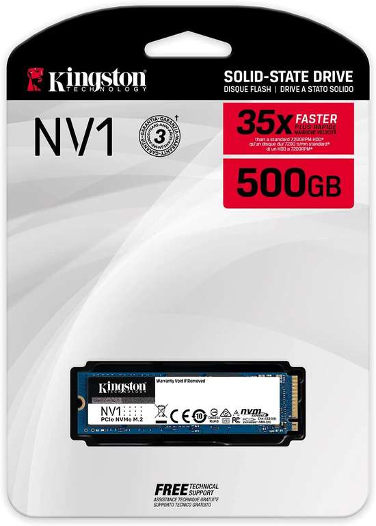 Kingston NV1 Disco SSD 500GB PCIe NVMe