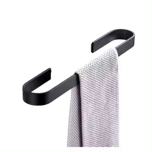 Toallero adhesivo con estante de barra de toalla montado en pared y colgador de toallas con ventosas.Para organizar y apoyar toallas limpias