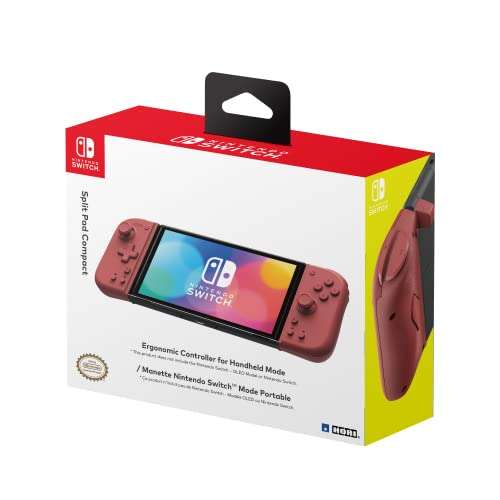 Hori Split Pad Compact (Rojo melocotón), Nintendo Switch