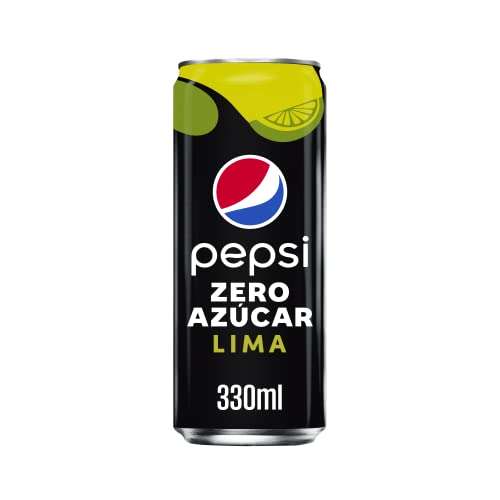 Pepsi Max Lima, Zero Azúcar, 330ml - Pack de 24 latas