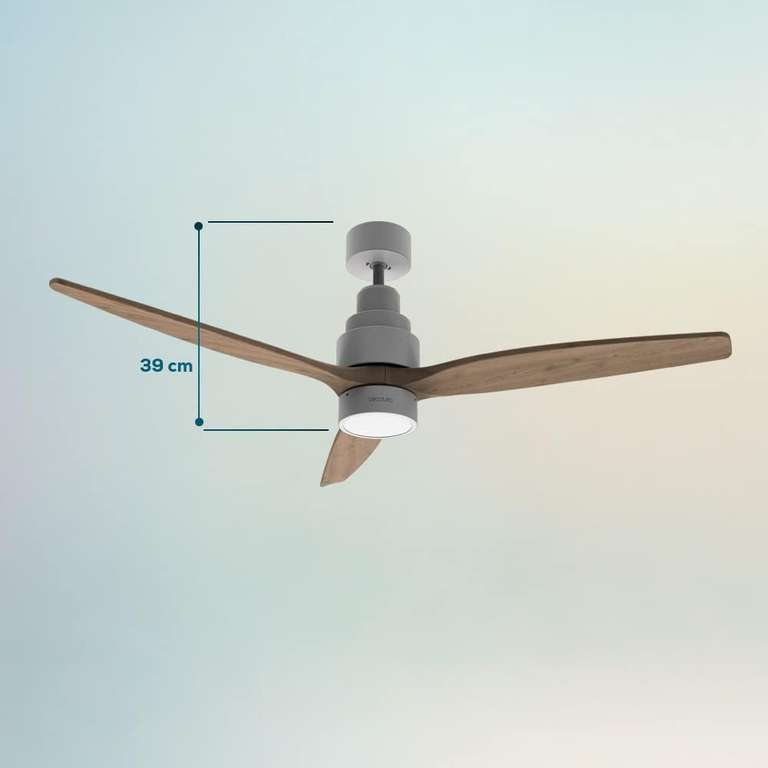 Ventilador de techo EnergySilence Aero 5300 White&Wood Design Cecotec