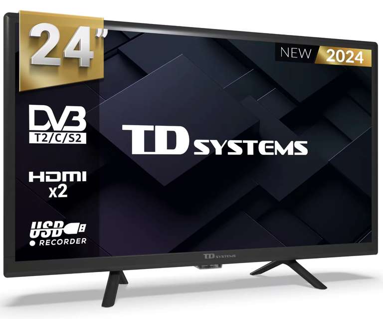 Televisor 24 Pulgadas HD Sintonizador Digital DVB-T2/C/S2 - TD Systems PRIME24C19H [59,99€ NUEVO USUARIO]