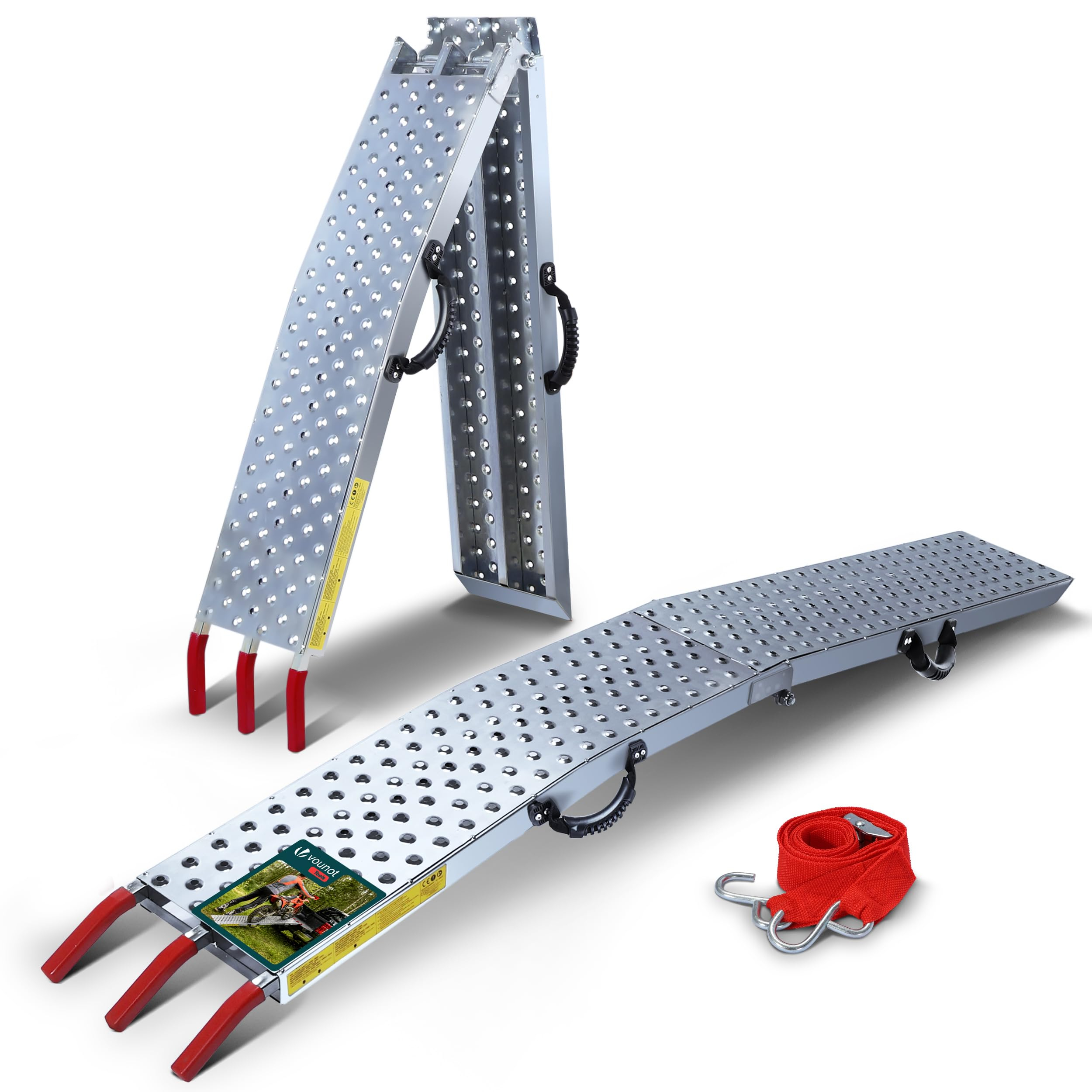 VOUNOT Rampa de Carga Plegable 400 kg Máx