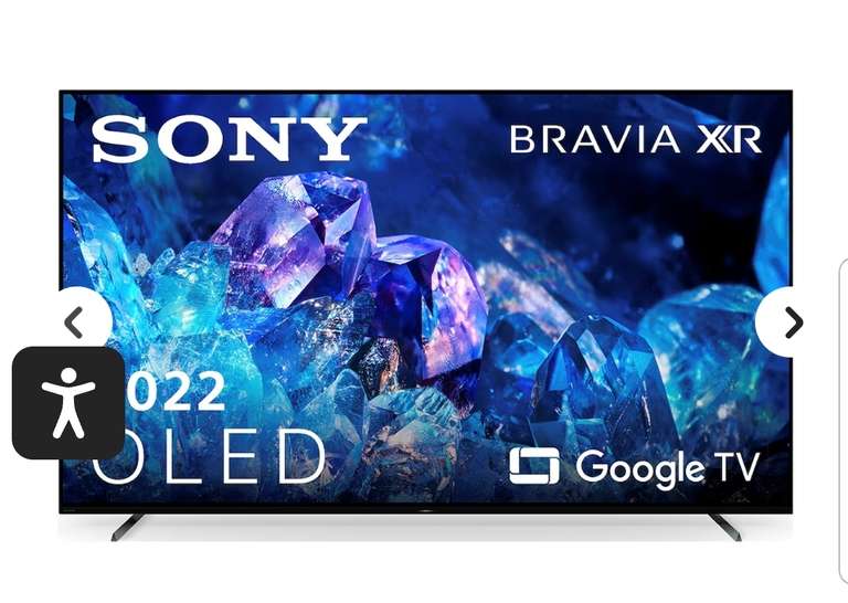 TV OLED 164 cm (65") Sony XR-65A84K BRAVIA Google TV, 4K HDR, XR Cognitive Processor, XR Triluminos Pro